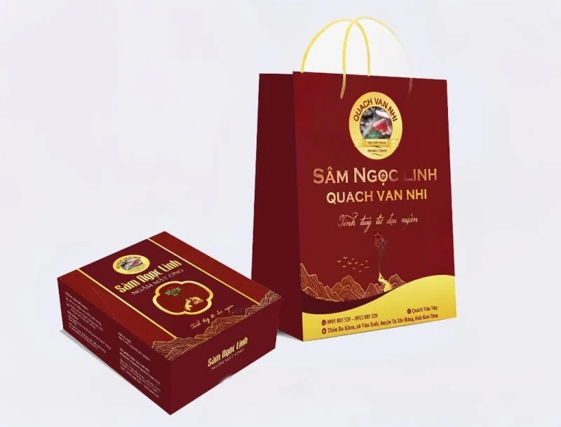 Mẫu hộp đựng sâm Ngọc Linh chỉn chu Mẫu hộp đựng sâm Ngọc Linh chỉn chu