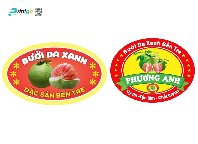 In tem bưởi hình elip