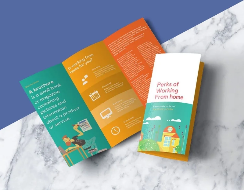 Brochure gấp ba (Tri-fold)