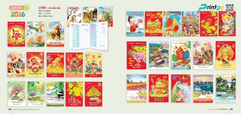 Lịch túi Huơg Trang khác biệt, đậm chất văn hóa Lịch túi Huơg Trang khác biệt, đậm chất văn hóa
