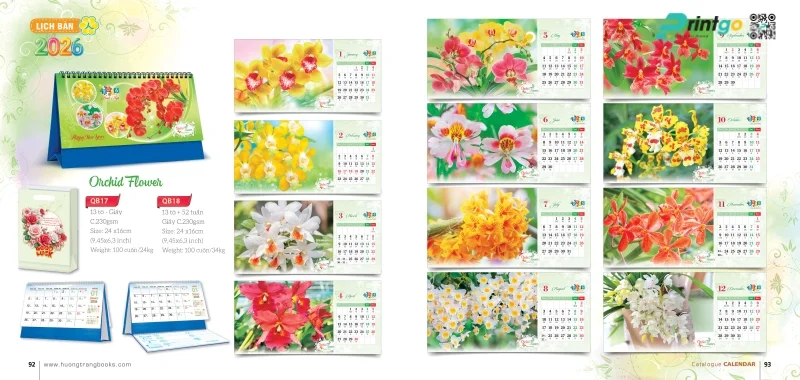  Lịch để bàn Hương Trang chỉn chu trong từng chi tiết 