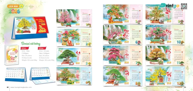  Lịch để bàn Hương Trang mới nhất 