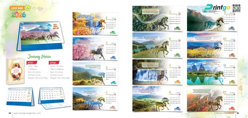  Lịch để bàn Hương Trang bộ sưu tập Tết 
