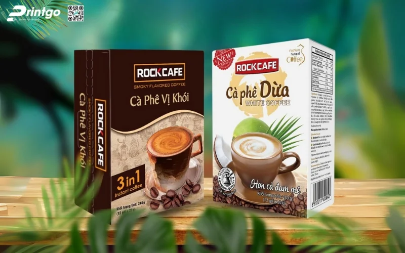 Mẫu bao bì cà phê xuất khẩu dạng hộp mềm