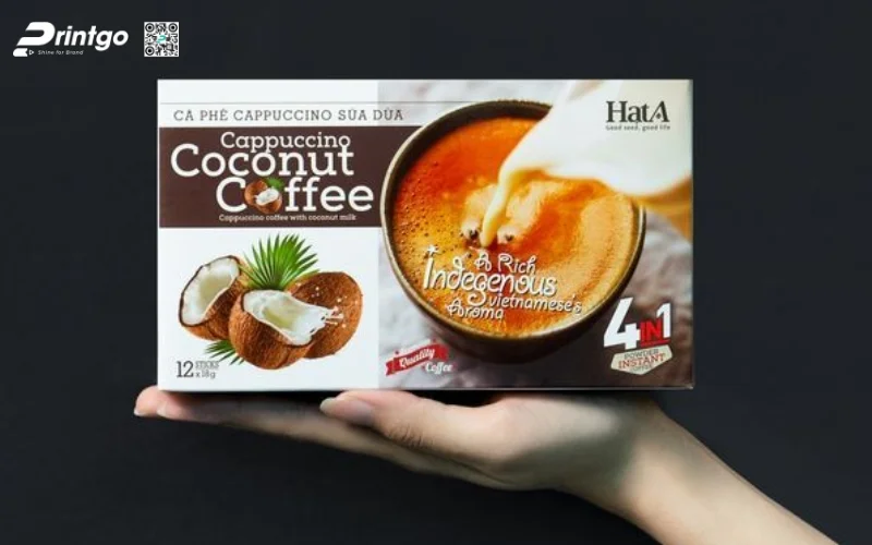 Mẫu bao bì cà phê xuất khẩu dạng hộp mềm