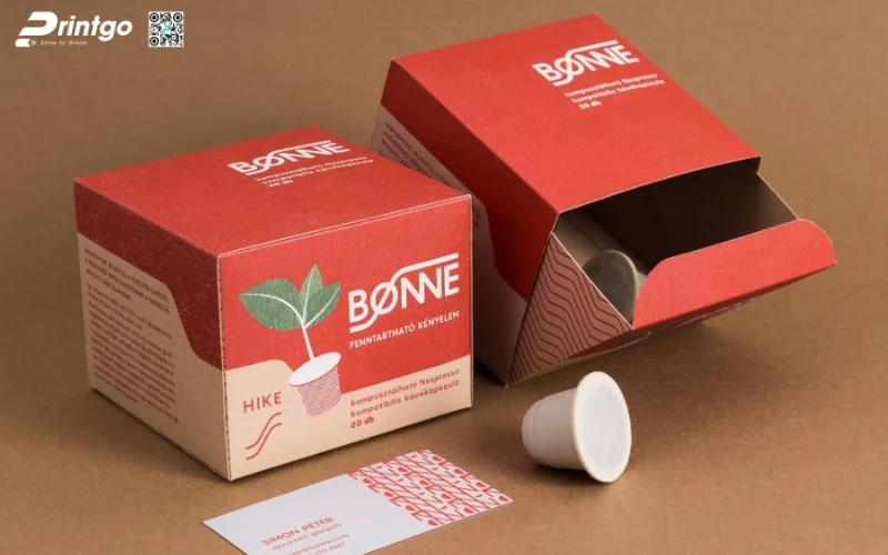 Mẫu bao bì xuất khẩu cà phê dạng hộp carton sóng