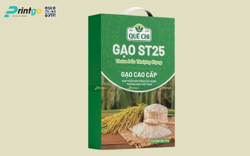 Bao bì gạo xuất khẩu dạng hộp carton mềm