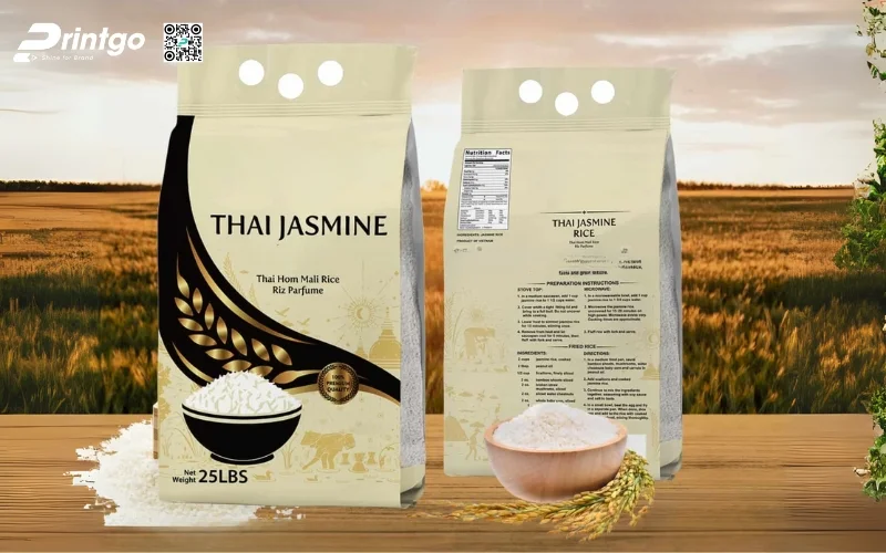 Bao bì gạo xuất khẩu dạng bao PA/PE