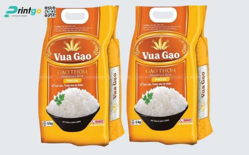 Bao bì gạo xuất khẩu dạng bao OPP ghép màng