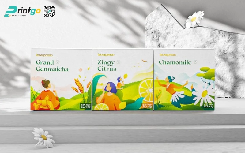 Mẫu bao bì trà xanh xuất khẩu dạng hộp carton mềm Mẫu bao bì trà xanh xuất khẩu dạng hộp carton mềm