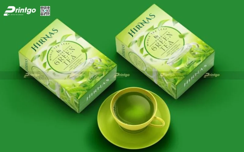 Mẫu bao bì trà xanh xuất khẩu dạng hộp carton mềm Mẫu bao bì trà xanh xuất khẩu dạng hộp carton mềm