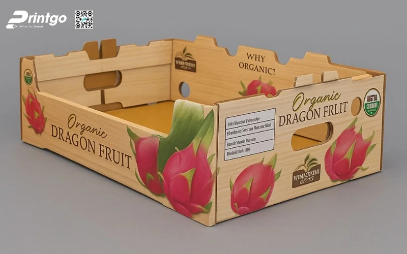 Mẫu bao bì xuất khẩu trái cây thanh long Mẫu bao bì xuất khẩu trái cây thanh long