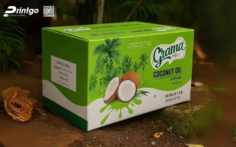 Mẫu thùng carton đựng dừa xiêm xuất khẩu đạt chuẩn