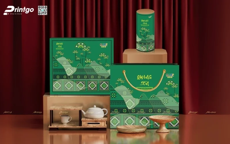 Mẫu bao bì trà xanh xuất khẩu dạng hộp cứng cao cấp Mẫu bao bì trà xanh xuất khẩu dạng hộp cứng cao cấp