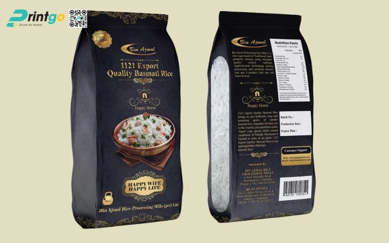 Bao bì gạo xuất khẩu dạng túi hàn biên