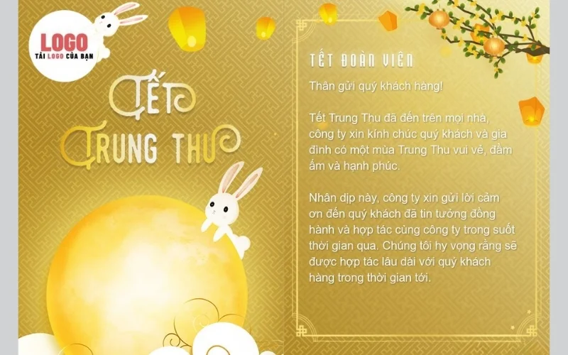 Mẫu thiệp trung thu đẹp gửi tặng nhân viên