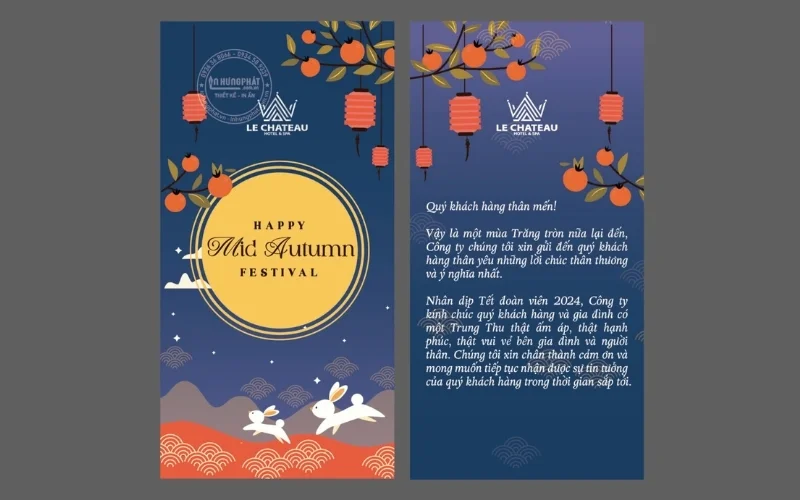 Mẫu thiệp trung thu đẹp gửi tặng nhân viên