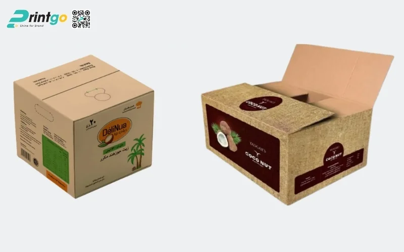 Mẫu thùng carton đựng dừa xiêm xuất khẩu đạt chuẩn