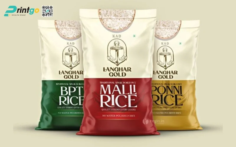 Bao bì gạo xuất khẩu dạng túi hàn biên