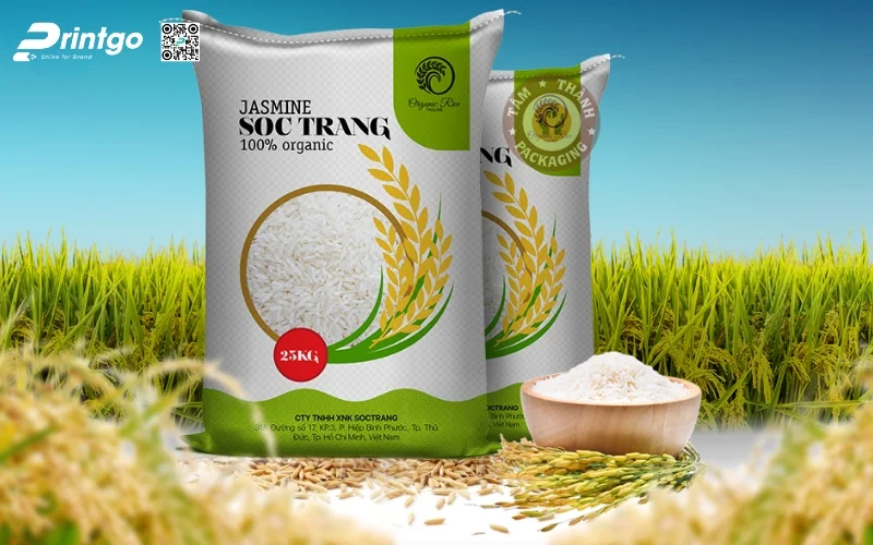 Bao bì gạo xuất khẩu dạng bao PP dệt