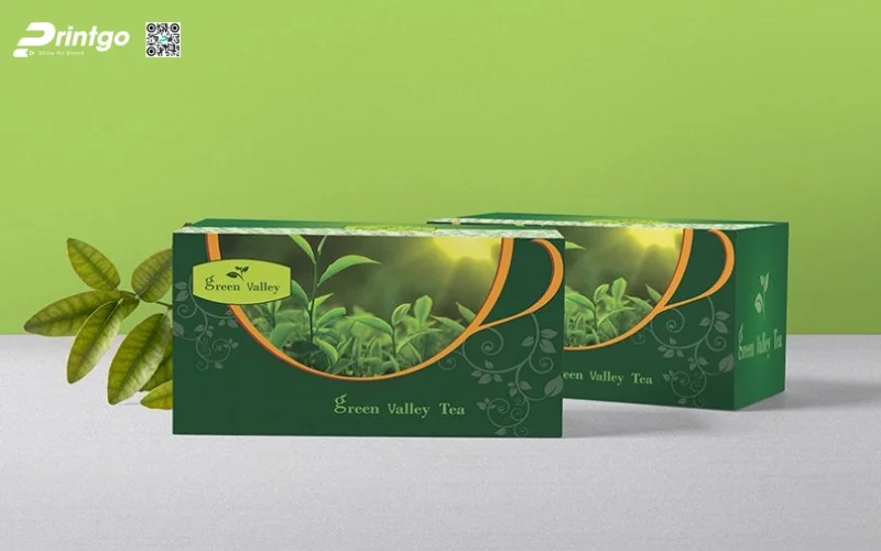 Mẫu bao bì trà xanh xuất khẩu dạng hộp carton mềm Mẫu bao bì trà xanh xuất khẩu dạng hộp carton mềm