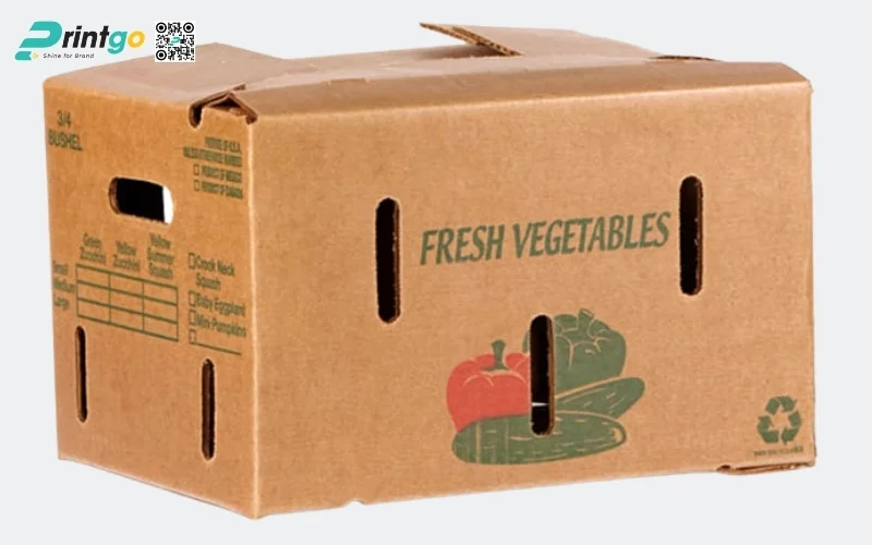 Mẫu thùng carton đóng hàng xuất khẩu rau củ Mẫu thùng carton đóng hàng xuất khẩu rau củ
