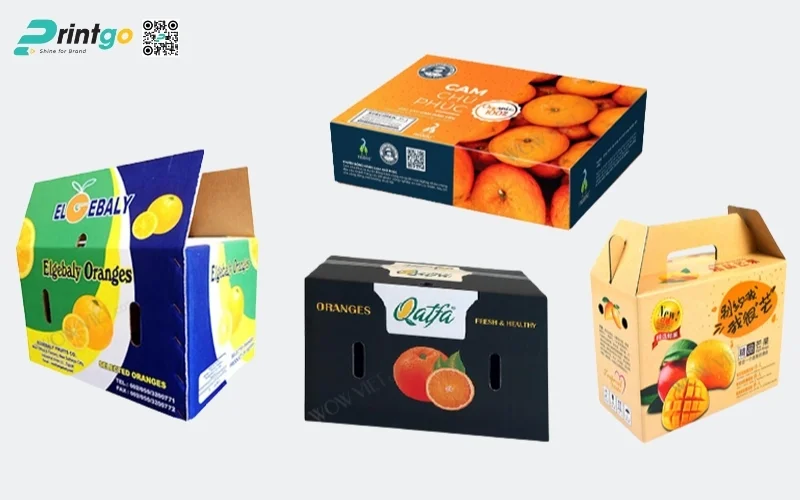 Mẫu thùng carton đóng hàng xuất khẩu hoa quả Mẫu thùng carton đóng hàng xuất khẩu hoa quả