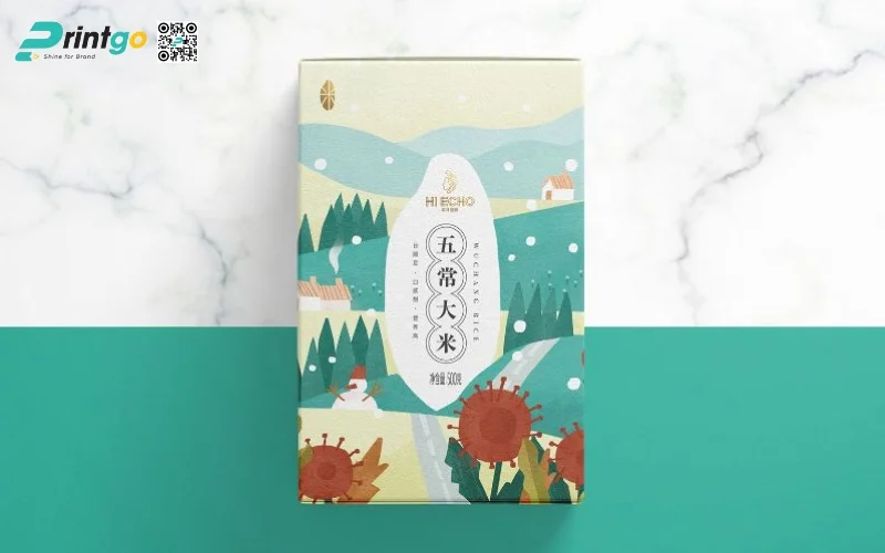 Bao bì gạo xuất khẩu dạng hộp carton mềm