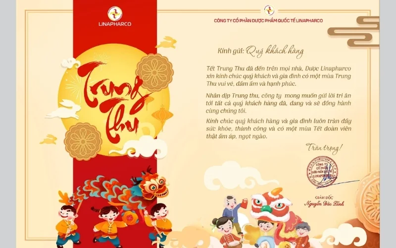 Mẫu thiệp trung thu đẹp gửi tặng nhân viên