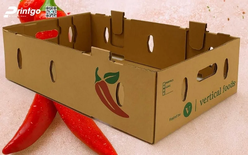 Mẫu thùng carton đóng hàng xuất khẩu rau củ Mẫu thùng carton đóng hàng xuất khẩu rau củ