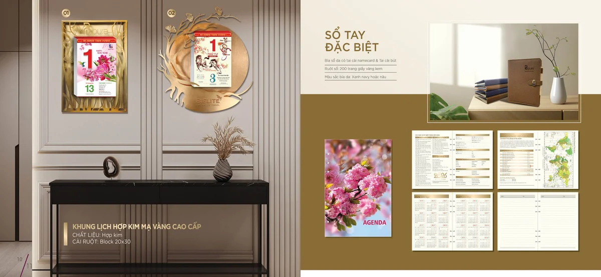 Mẫu sổ tay đặc biệt của Bông Sen mùa tết 2026