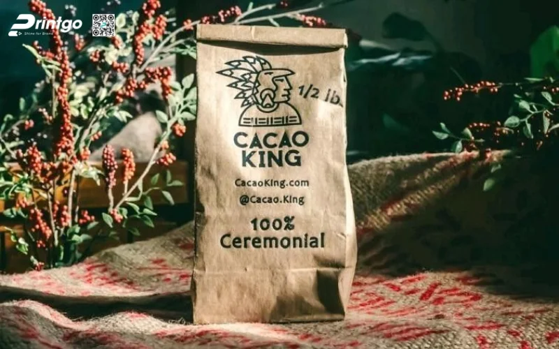 Mẫu bao bì cà phê xuất khẩu dạng túi kraft
