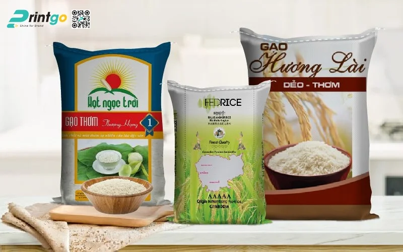 Bao bì gạo xuất khẩu dạng bao PP dệt