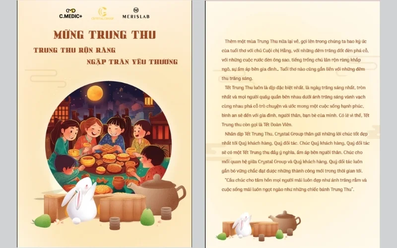 Mẫu thiệp trung thu đẹp gửi tặng nhân viên