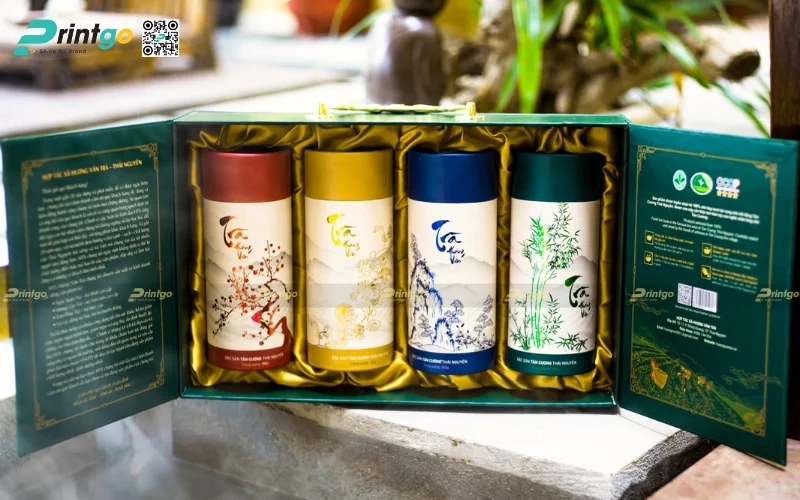 Mẫu bao bì trà xanh xuất khẩu dạng hộp cứng cao cấp Mẫu bao bì trà xanh xuất khẩu dạng hộp cứng cao cấp