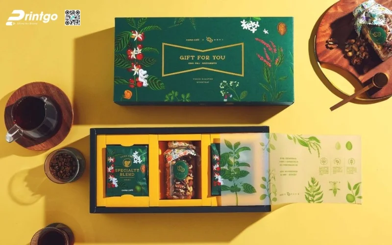 Mẫu bao bì cà phê xuất khẩu dạng hộp cao cấp