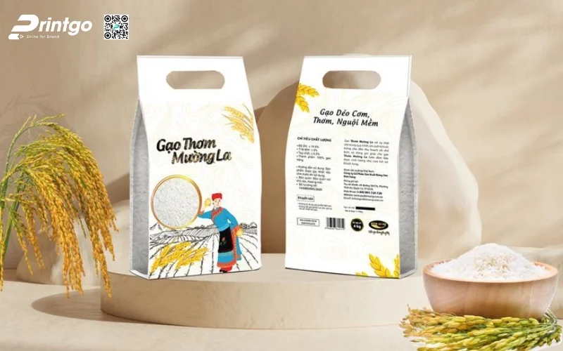 Bao bì gạo xuất khẩu dạng túi hàn biên