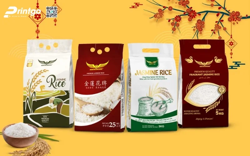 Bao bì gạo xuất khẩu dạng bao PA/PE