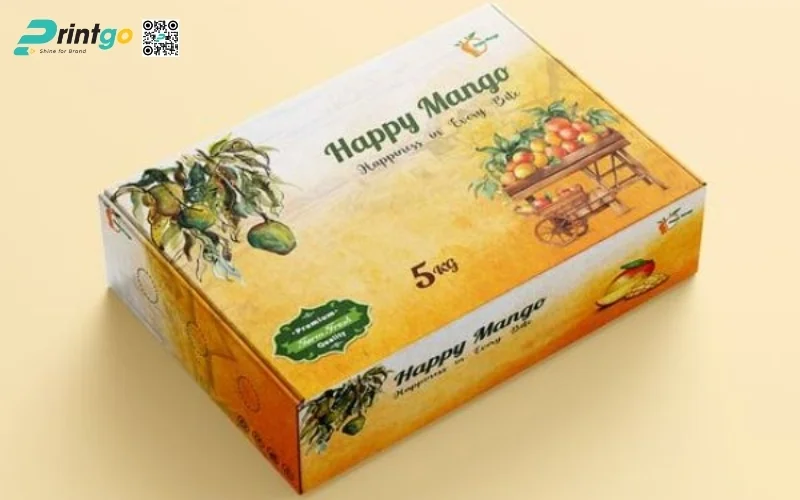 Mẫu thùng carton đựng trái cây xuất khẩu xoài Mẫu thùng carton đựng trái cây xuất khẩu xoài