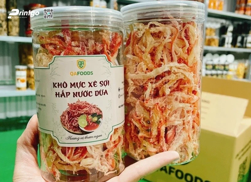 Tem nhãn mực khô