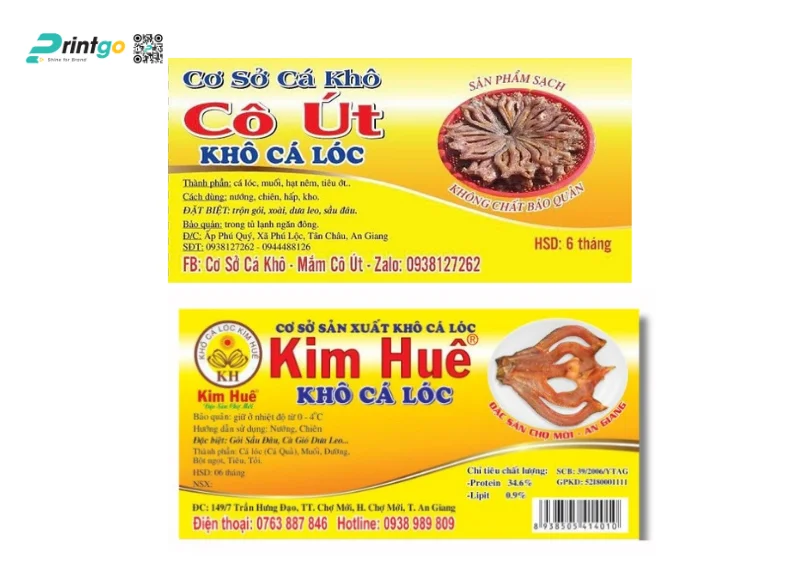 Tem nhãn cá khô