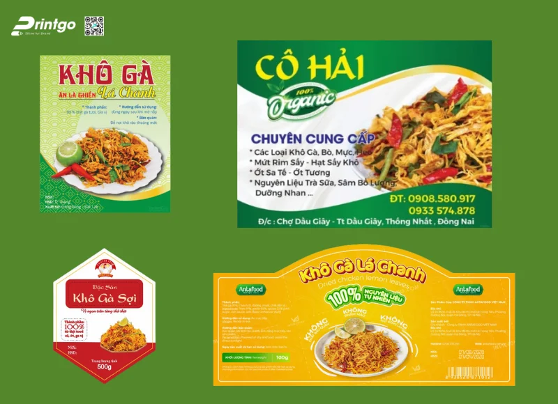 Tem nhãn khô gà