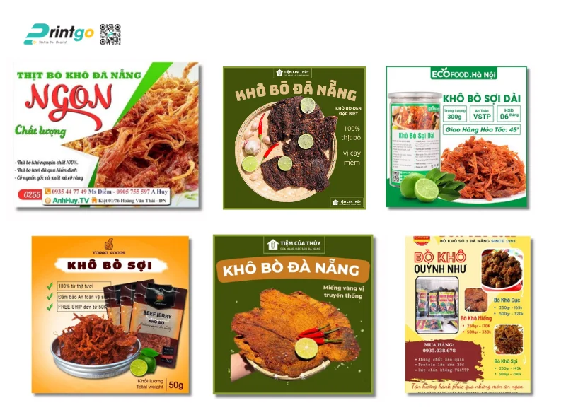 Tem nhãn bò khô