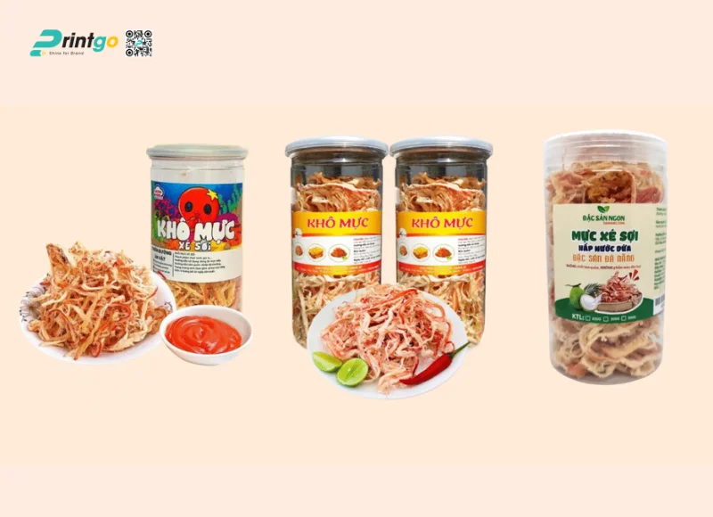Tem nhãn mực khô