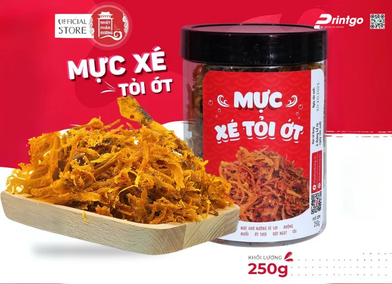 Tem nhãn mực khô