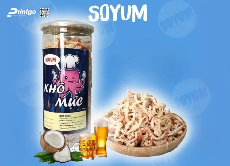 Tem nhãn mực khô