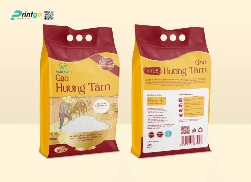 Tổng hợp các mẫu thiết kế bao bì gạo đẹp, sáng tạo nhất năm 2025