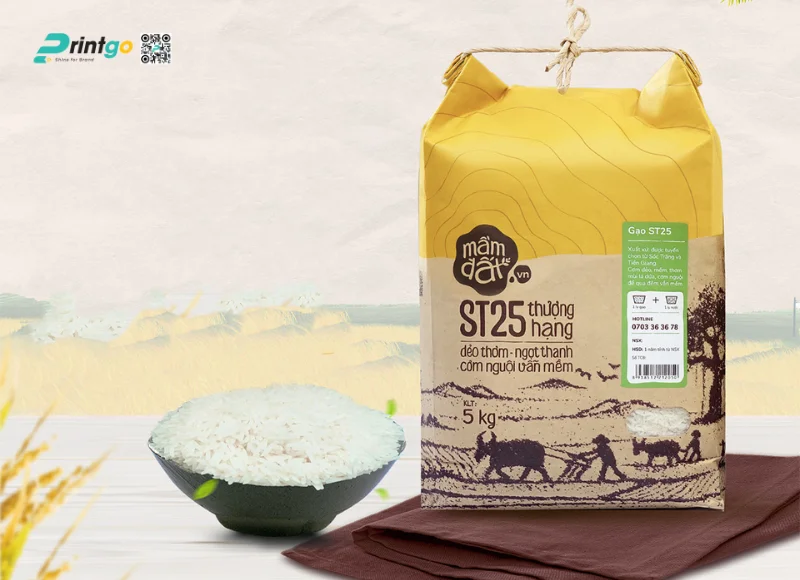 Tiêu chuẩn thiết kế bao bì gạo tiêu thụ trong nước