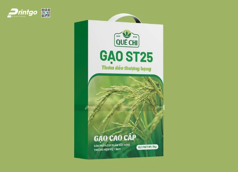 Hộp giấy đựng gạo chất liệu thân thiện với môi trường