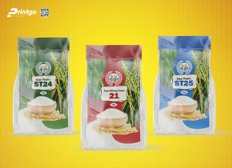 Một số lưu ý khi thiết kế bao bì gạo